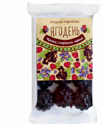 СК Мармелад Ягодень ассорти: черника, смородина, малина 165г полимерная коробка
