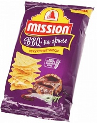 Чипсы Миссион 220г кукурузные со вкусом барбекю Чипсы Миссион 220г кукурузные со вкусом барбекю