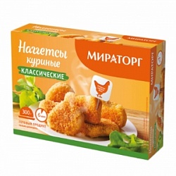 Мираторг нагетсы куриные классические 250гр