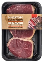 Мираторг медальоны из яблочка 0,49кг из говядины Блэк Ангус