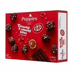 Профитроли Poppies 225г украшенные кусочками KitKat Бельгия (10)