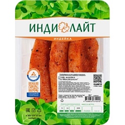 Индилайт стейк индейки По-Мексикански, охл., лоток ГВУ, 0,6 шт