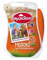 Молоко Вкуснотеево 0,9л пастеризованное 3,2% кувшин