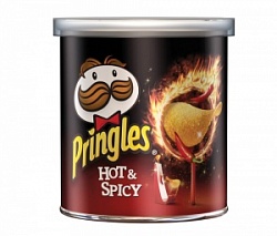 Чипсы Принглс 40г Острый и пряный вкус Чипсы Принглс 40г Острый и пряный вкус
