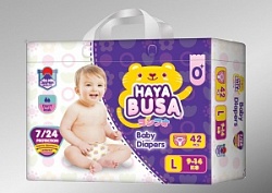 Подгузники-трусики Хаябуса 44шт размер L (9-14кг)