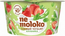 Йогурт Немолоко 130г продукт соевый Йогурт клубника