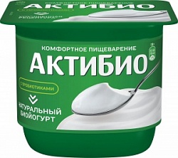 Йогурт АктиБио 130г Натурал 3,5% СТ