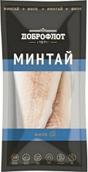 Минтай Доброфлот 400г Филе без кожи PBI IQF д/пак