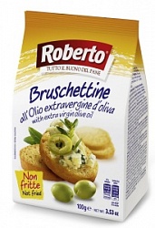 Хлебцы Роберто Брускеттине 100г с Оливковым маслом