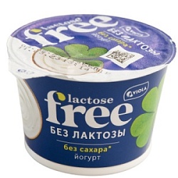 Йогурт Виола 180г безлактозный FREE мдж 3,4%