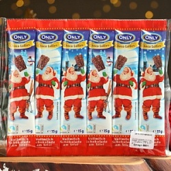 Шоколад Онли 90г Санта Клаус молочн.