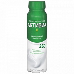 Йогурт АктиБио 260г Натуральный 1,8% бут