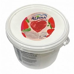 Десерт на закваске Альпина 150г с джемом КЛУБНИКА-ЗЕМЛЯНИКА