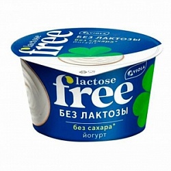 Йогурт Виола 180г FREE без наполнителя безлактозный 3,4%