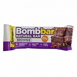 Батончик Бомббар 60г Брауни не глазир.