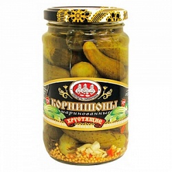 Корнишоны Скатерть-самобранка 370мл Маринованные хрустящие с/б Корнишоны Скатерть-самобранка 370мл Маринованные хрустящие с/б