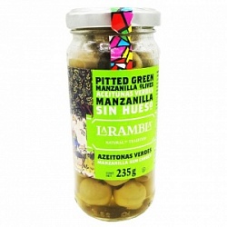 Оливки Ла Рамбла из Каталонии Мансанилья 235г б/косточки с/б Оливки Ла Рамбла из Каталонии Мансанилья 235г б/косточки с/б