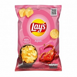 Чипсы Лейз 140г Краб