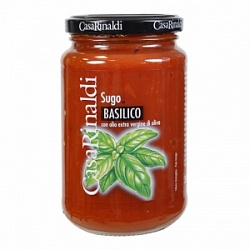 Каза Ринальди соус томатный с базиликом 350 ст/б