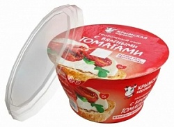 Сыр творожный Крымская Коровка 140г Сливочный Вяленые томаты 55%