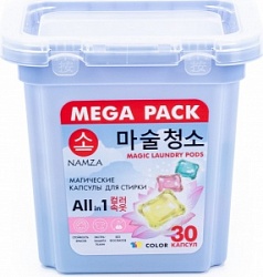 Капсулы Намза 30шт д/стирки цветного белья