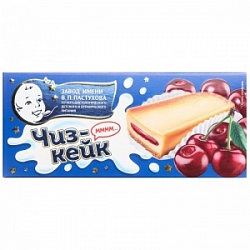 Пирожное В.П.Пастухов 40г Чизкейк с фруктовый наполнителем Вишня