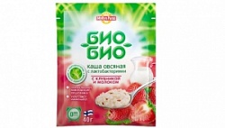 Каша Мюллюн Парас Био-Био 40г овсяная с клубникой и молоком