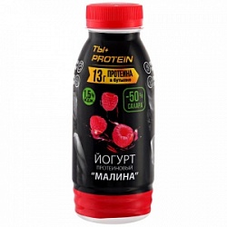 Йогурт Ростагроэкспорт 290г Малина обогащенный белком мдж 1,5%