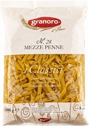 Макароны Граноро из Апулии 500г короткие мецце пенне №28 из твердых сортов Аттил