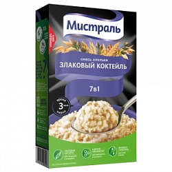 Хлопья Мистраль 400г Смесь Злаковый коктейль Хлопья Мистраль 400г Смесь Злаковый коктейль