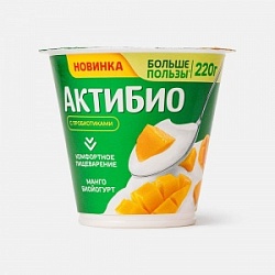 Йогурт АктиБио 220г Манго 3% ст