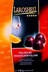 Конфеты ла Рошель 150г Апельсиновый ликер шоколадные