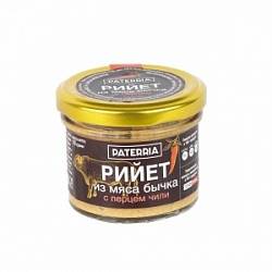 Рийет Патеррия 90г из мяса бычка с перцем чили с/б Рийет Патеррия 90г из мяса бычка с перцем чили с/б