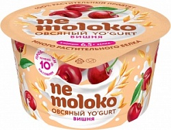 Йогурт Немолоко 130г продукт овсяный с вишней, пробиотиками