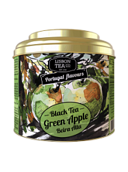 Чай Лисбон 75г черный зеленое яблоко из Бейра Альта ж/б
