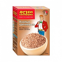 Хлопья Ясно Солнышко 375г Гречневые Хлопья Ясно Солнышко 375г Гречневые