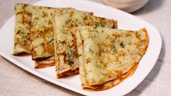 Блины с зеленью вес.