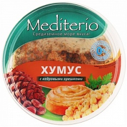 Хумус Mediterio 180г с Кедровыми орешками