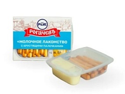 Молочное лакомство Рогачев 47г Сливочное с хрустящими палочками 19%