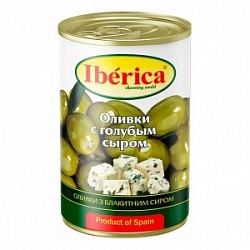 Оливки Иберика 235г с Голубым сыром ст/б Оливки Иберика 235г с Голубым сыром ст/б