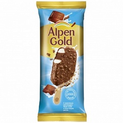 Мороженое Альпен Гольд 91мл молочн шок/хрустящие кусочки (27)