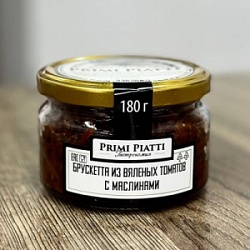 Брускетта Primi Piatti 180г из вяленых Томатов с маслинами