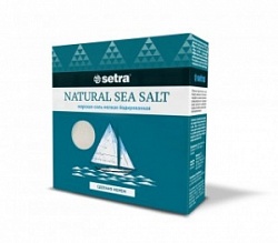 Сетра соль морская пищевая 500г мелкая