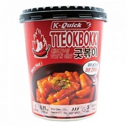 Палочки рисовые Токпокки 145г с острым соусом Палочки рисовые Токпокки 145г с острым соусом