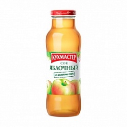 Сок Кухмастер 0,68л Яблочный осветленный с/б