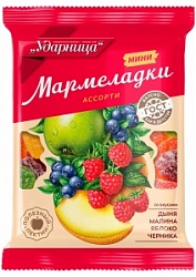 Мини-мармел Ударница 275г Дыня,малина,яблоко,черника