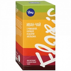 Чайный напиток Флорис 25*2г Иван-чай с ромашкой,корицей и цедрой апельсина Чайный напиток Флорис 25*2г Иван-чай с ромашкой,корицей и цедрой апельсина