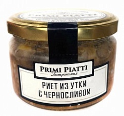 Риет PRIMI PIATTI 180г из утки с черносливом с/б