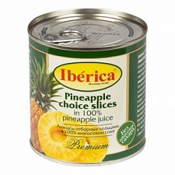 Ананасы Иберика 565г кольцами в сиропе ж/б Ананасы Иберика 565г кольцами в сиропе ж/б