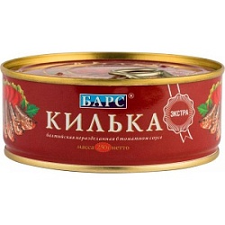 Килька Барс 250гр Балтийская н/р в т/с ключ